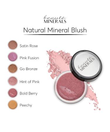 Beaut Minerals Mineral Blush Powder: Gluten-Free Pressed Powder for Natural Contouring and Highlighting | Bold Berry Shade for Glowing Skin - Buy Online on GoSupps.com