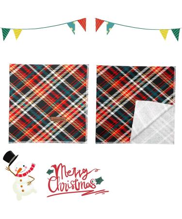 Lionheart Glory Dog Haller Cotton Christmas Scarf | Washable Adjustable Neckerchief for Large Dogs | Checkered Plaid Pet Accessory - Buy Online on GoSupps.com