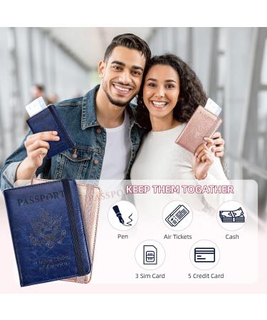 19 Momme Mulberry Silk Sleeping Eye Masks & Passport Holders Set - Perfect Wedding & Honeymoon Gifts for Couples - Luxury Travel Accessories - Buy Online on GoSupps.com
