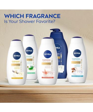 NIVEA Delicate Orchid and Amber Body Wash - 3 Pack, 20 Fl Oz Bottles - Buy Online on GoSupps.com