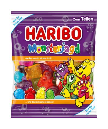 HARIBO Haribo Monster Hunting Fruit Gum with Frothing Sugar (175g Pack)