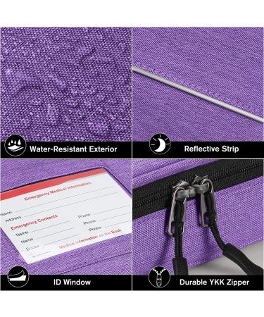 SITHON Diabetic Supplies Organizer Case - Portable & Water Resistant Travel Bag for Insulin Pens, Glucose Meter & More (Purple) - Buy Online on GoSupps.com