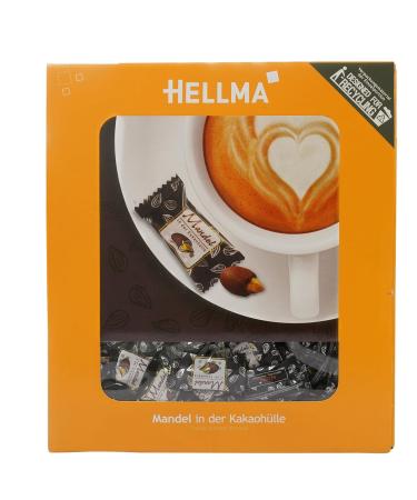Hellma Almond in Cocoa Shell - 380 Individually Wrapped Chocolate-Covered Almonds | Perfect for Caf s & Restaurants | 2.4g Each Premium Quality Treats - Buy Online on GoSupps.com