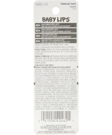 Maybeline New York Baby Lips Crystal Lip Balm Twinkling Taupe 0.15 Ounce - Buy Online on GoSupps.com