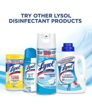 Lysol Disinfectant Spray Sanitizing and Antibacterial, Crisp Linen 12.5 Ounce (Pack of 2) - Buy Online on GoSupps.com