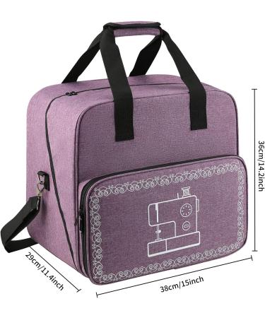 WITSTEP Sewing Machine Case Portable Travel Tote Bag for Singer/KPCB Mini Machine & Accessories in Purple with Adjustable Strap & Pockets - Buy Online on GoSupps.com