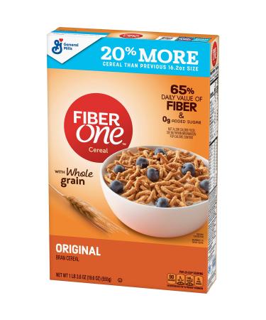 General Mills Fiber One Cereal with Whole Grain Original Bran 19.6 oz (555 g)