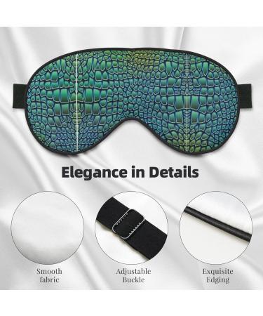 Alligator Skin Print Soft Sleep Mask - Luxury Eye Mask for Men & Women - Perfect for Travel & Rest - Buy Online on GoSupps.com