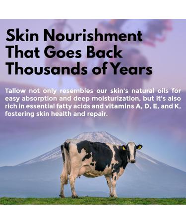 Handmade Tallow Balm for Skin - Organic Vanilla Scented - Multi-Purpose Organic Tallow Balm For Dry Skin, Eczema, Rosacea, Sensitive Skin Vanilla 4 Ounce (Pack of 1) - Buy Online on GoSupps.com