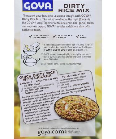 Goya Foods Louisiana Style Dirty Rice Mix 7 oz (Pack of 12) - Authentic Southern Flavor - Buy Online on GoSupps.com