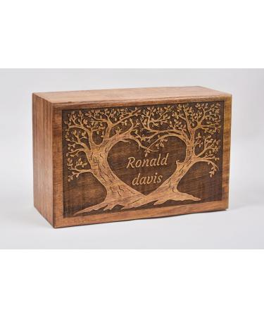 Personalized Handmade Wooden Box Funeral Cremation Urns for Human Ashes Adult Large - Burial Urns for Columbarium - Tree of Life Flying Bird (Medium - 8 x 6 x 3.5 inches) Personalized Medium - 8 x 6 x 3.5 inches - 120 lbs or 55 Kg - Buy Online on GoSupps.com