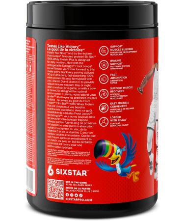 Six Star Whey Protein Powder Plus | Muscle Building & Recovery Plus Immune Support | Muscle Builder for Men & Women | Kellogg s Froot Loops Flavour | 1.8lb - Buy Online on GoSupps.com