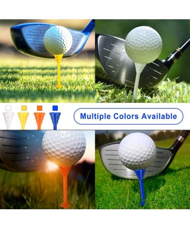 Big Crazy Golf Tees - 3 1/4 Inch Unbreakable Plastic Tees (50 Count) - Reduce Friction & Side Spin - Colored Tees for Improved Performance - Buy Online on GoSupps.com