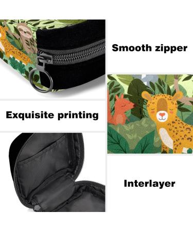 GIAPB Period Bag - Sanitary Napkin Storage & Makeup Pouch - Cartoon Animal Forest Color4554 - Buy Online on GoSupps.com