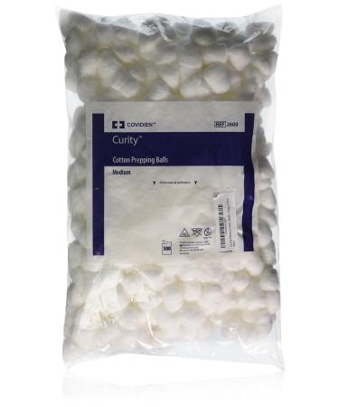 Kendall COTTON500DS Curity Medium Cotton Balls - Bag of 500