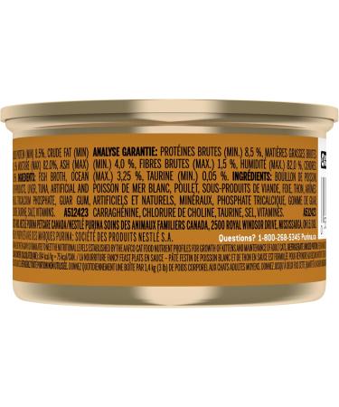 Fancy Feast Gravy Lovers Wet Cat Food Pate Ocean Whitefish & Tuna Feast in Gravy - 85g Can (24 Pack) - Buy Online on GoSupps.com