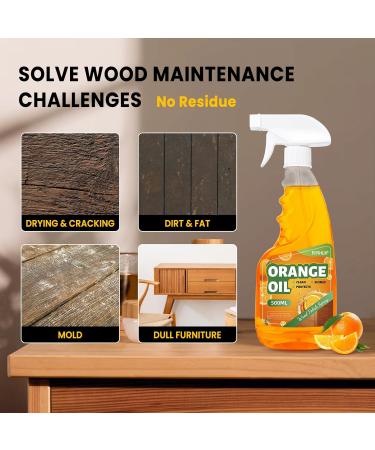 PIPIHUA Wood Oil Polish Spray - 16.9 oz Furniture Cleaner & Protector for Cabinets Tables & Floors - Shine & Preserve Wood Naturally - Buy Online on GoSupps.com