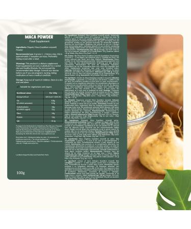  Cupplement Maca Powder 100 grams - Organic - Premium Quality - Buy Online on GoSupps.com