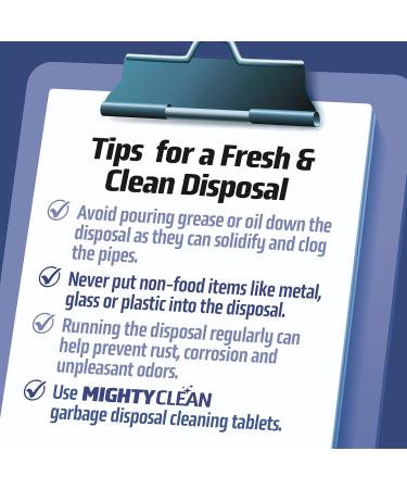 Garbage Disposal Cleaner & Deodorizer Tablets - 24 Pack | Septic Safe Foaming Lemon Scent | 1 Year Supply Kitchen Sink Odor Remover - Buy Online on GoSupps.com