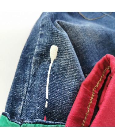 KIDSCOOL SPACE Baby Ripped Jean Toddler Elastic Waist Denim Pants 2-3 Years Blue - Buy Online on GoSupps.com