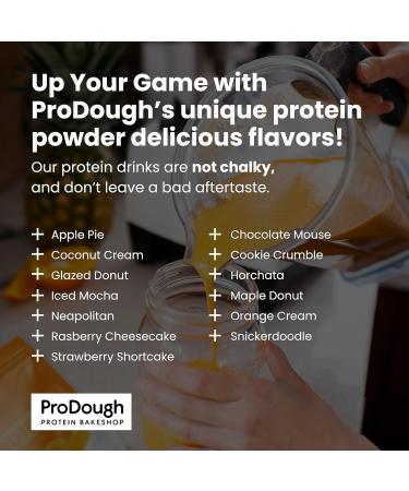 ProDough Gourmet Whey Isolate Hydrolized Protein Powder for Shake Mix- Easy Digest Enzyme Blend 25g Protein per Serving Natural Ingredients Gluten Free Keto Friendly (Coconut Cream) - Buy Online on GoSupps.com