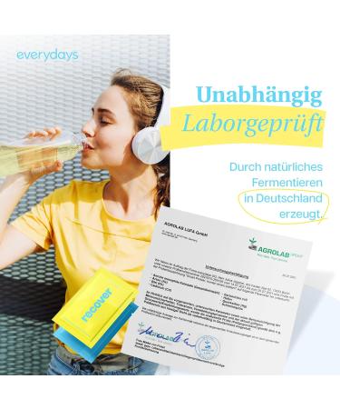 Everydays-Recover: Natural Energy Boost & Relaxation for Sports Recovery 360g (15 sachets of 24g) | Lemon Flavor - Buy Online on GoSupps.com