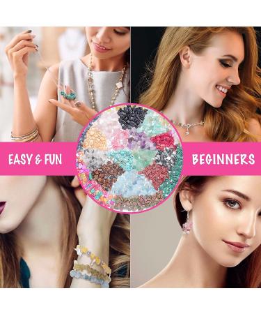 Xmada Jewelry Making Kit - 1587 PCS Beads & Supplies for Girls and Adults - Crystal Beads, Plier, Wire, Hooks, Ring, Bracelet Making Set - Buy Online on GoSupps.com