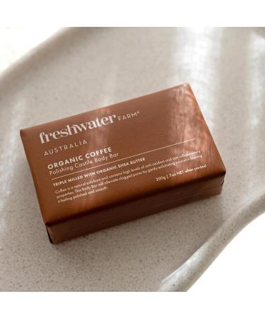 Buy Organic Coffee Polishing Castile Body Bar | Triple-Milled Natural Soap with Organic Shea Butter - Buy Online on GoSupps.com