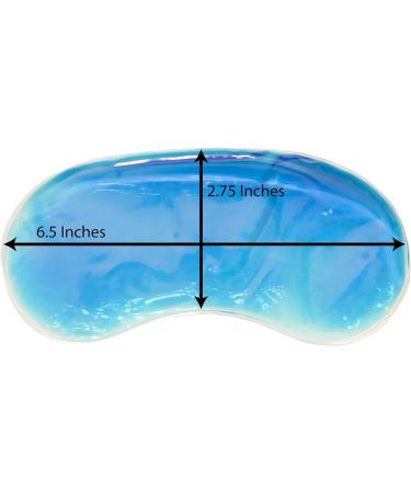 Silicone Blue Gel Pack Insert for Sleep Masks - Cold Compress & Heat Therapy - 2 Pack - Buy Online on GoSupps.com