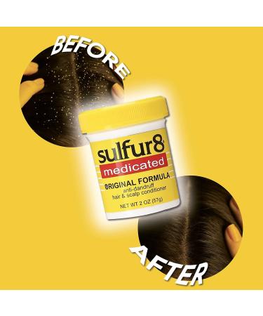 Sulfur 8 Medicated Original Formula Anti-Dandruff Hair Conditioner 2 Oz (Pack of 2) - Buy Online on GoSupps.com