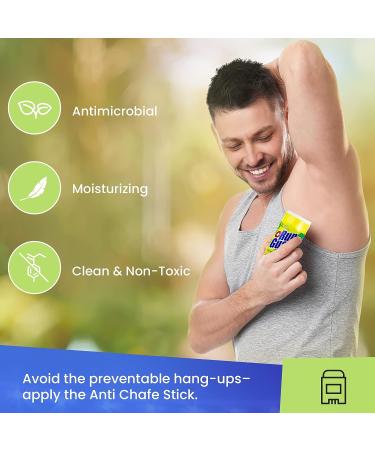 RunGuard Anti-Chafing Stick - 100% Plant-Based with Beeswax | Ideal for All Runners, 5K to 100 Mile Ultra Marathons (0.60oz 4 Pack) - Buy Online on GoSupps.com