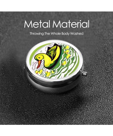 Duck Flock Gameround Pill Box - 3 Compartment Portable Travel Organizer | Black - Ideal for International Shipping - Buy Online on GoSupps.com