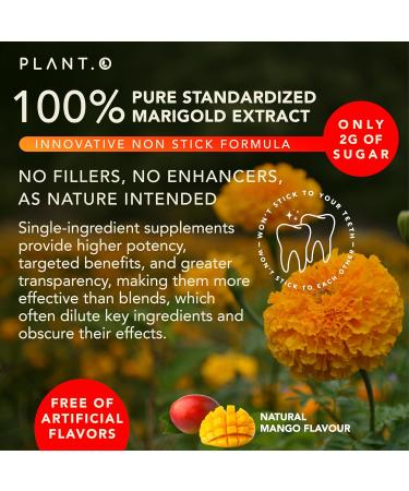 Lutein & Zeaxanthin Gummies - Delicious Vegan Eye Health Vitamins Clinically Studied 20mg Lutein and Zeaxanthin for Vision Clarity Dry Eye Relief and Blue Light Support 30 Count (Pack of 1) - Buy Online on GoSupps.com