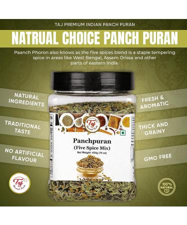 Taj Premium Indian Panch Puran 5 Spice Blend - 21oz (1lb) Pack of 1 - Buy Online on GoSupps.com