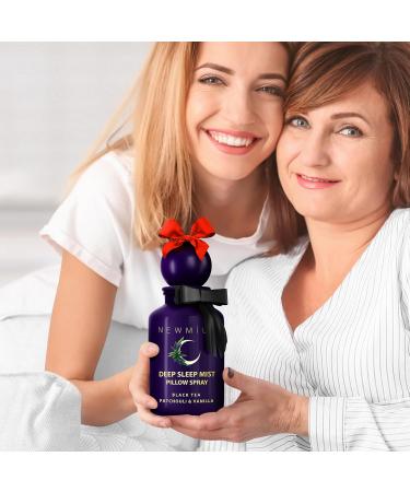 Deep Sleep Pillow Spray Natural Aromatherapy Mist for Sleep Relaxation Calming Stress Relief Patchouli Black Tea Vanilla Essential Oils Self Care Gift - Buy Online on GoSupps.com