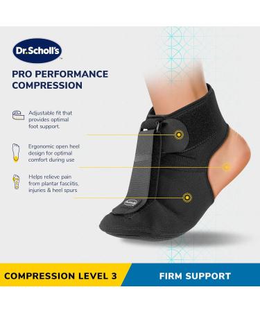 Dr. Scholl's Adjustable Neoprene Plantar Fasciitis Night Sock | S-XL | Pain Relief & Comfort - Buy Online on GoSupps.com