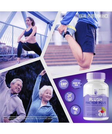 Flush Factor Plus Capsules FlushFactor Plus Supplement Pills Flush FactorPlus Maximum Strength Flexibility & Healthy Legs FlushFactorPlus Advanced Formula Flush Factor Plus Reviews (60 Capsules) - Buy Online on GoSupps.com
