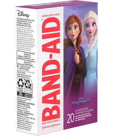 Band-Aid Brand Disney Frozen Adhesive Bandages - Assorted Sizes 20 Count (Pack of 6) - Buy Online on GoSupps.com