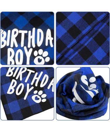 Dog Birthday Hat & Bandana Set - 3pcs Blue Dog Party Accessories for Boys & Girls - Perfect for Puppies & Cats - Buy Online on GoSupps.com