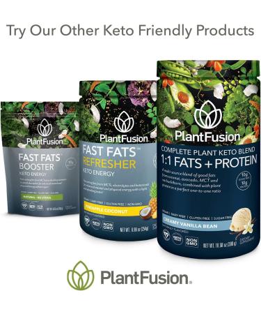 PlantFusion Fast Fats Refresher Keto Energy Pineapple Coconut 8.96 oz (254 g) - Buy Online on GoSupps.com