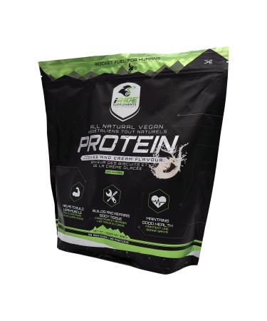 iRide All Natural Vegan Protein | Plant-Based Protein Powder Sugar Free Vegan and Non-GMO Post Workout Formula 28 Servings (Cookies and Cream)