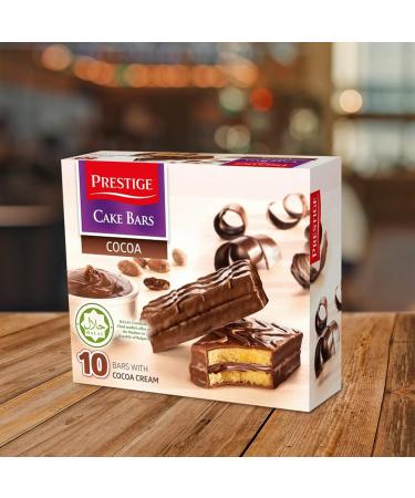Prestige Strawberry Cream Cake Bars Milk Cream HALAL Cake Bars and Cocoa Cream HALAL 300g | Sponge Cake Bars | 10 Cake Bars In a Pack (Mixed 3 Pack) Mixed 100 g (Pack of 3) - Buy Online on GoSupps.com