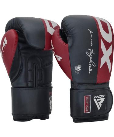 RDX Maya Hide Leather Boxing Gloves - Maroon 16oz | Muay Thai Kickboxing MMA Sparring Training with Advanced Closure & Padding for Men and Women - Buy Online on GoSupps.com