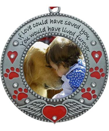 In Loving Memory Pet Ornament - Dog Memorial Christmas Photo Ornament - Cat Sympathy Gift - Buy Online on GoSupps.com