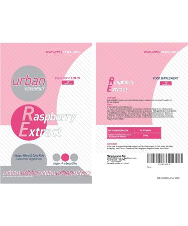 Raspberry Ketone Fruit Extract 200mg - 1 Month Supply - Caffeine Free - Urban Supplements - Buy Online on GoSupps.com
