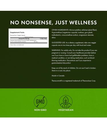 Swanson Theracurmin - Herbal Supplement Supporting Joint Health & Mobility - Formulated for High Absorption - (30 Capsules, 100mg Each) 30 Count (Pack of 1) - Buy Online on GoSupps.com