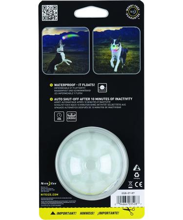 Nite Ize GlowStreak LED Dog Ball - Bounce-Activated Light Up Disc-O (Alternating) - Durable Fetch Toy for Dogs - Buy Online on GoSupps.com