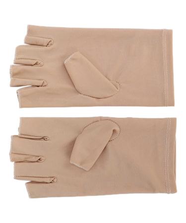 Professional Fiber Cotton Anti UV Gloves Nail Art UV Shield Gloves Manicure ToolBeige Characteristic Nail Trimming Glove Can Successful Smooth to Hold Light Weight and in Small Acoutoi3kp1cxba5-13