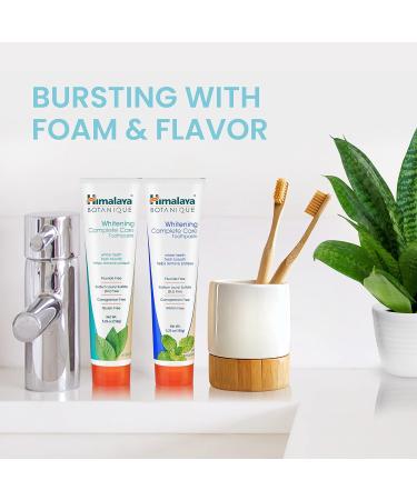 Organic Himalaya Botanique Whitening Toothpaste Variety Pack - Simply Mint & Simply Peppermint - Fluoride Free - 5.29 oz (2 Pack) - Buy Online on GoSupps.com