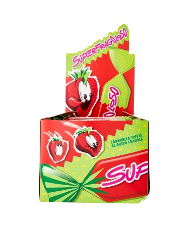 Perfetti Superfragoloso Gelco - 250 Single-serving Sweets with Strawberry Flavor